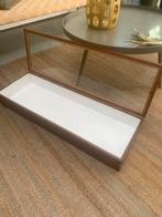 Houten Vitrinekast 85x28x11, Ophalen, Gebruikt, 50 tot 100 cm, Minder dan 50 cm
