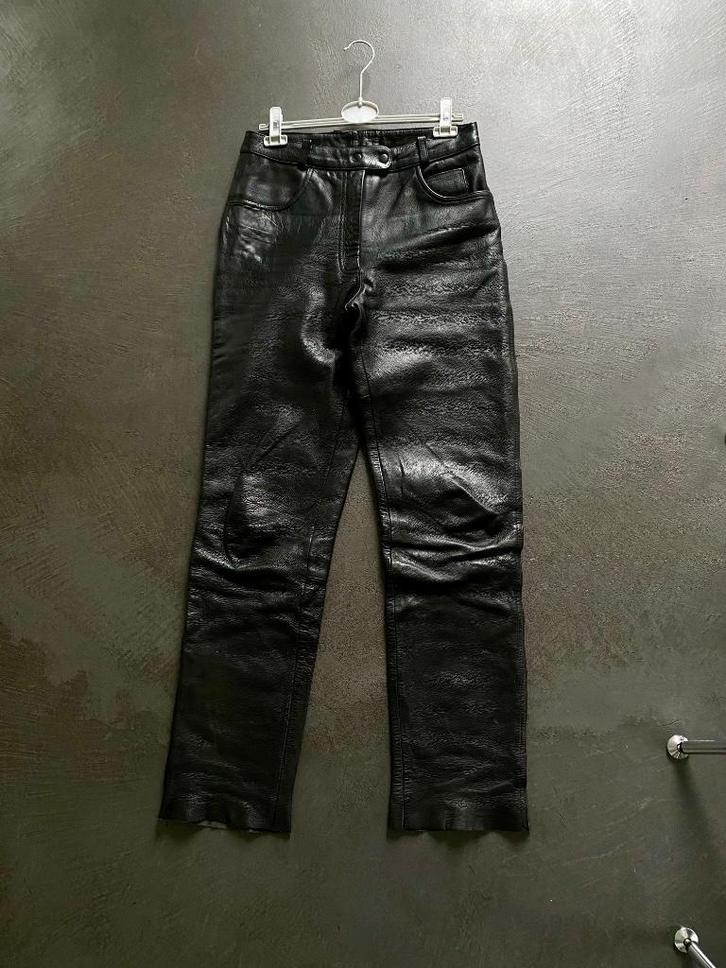 J507 Zware leren broek motorbroek mt 40=M dames leer/leder, Motoren, Kleding | Motorkleding, Broek | leer, Dames, Tweedehands
