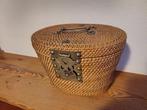 Chinees theeservies in rieten mand, Ophalen, Gebruikt, Mand, Riet