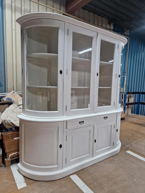 Prachtige buffet/winkelkast met gebogen ramen, Huis en Inrichting, Kasten | Buffetkasten, Zo goed als nieuw, 200 cm of meer, 200 cm of meer