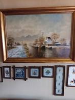 Prachtig schilderij afbeelding west Friesland gesignaleerd, Antiek en Kunst, Kunst | Schilderijen | Klassiek, Ophalen of Verzenden