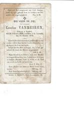 Sundert   Cornelius VANMEIREN, Verzenden, Bidprentje