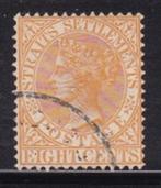 811 – Straits Settlements michel 13a gestempeld , Koningin V, Postzegels en Munten, Postzegels | Azië, Verzenden, Gestempeld, Zuidoost-Azië