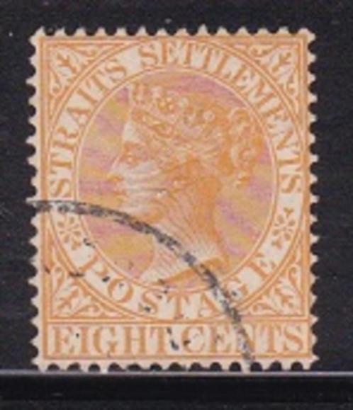 811 – Straits Settlements michel 13a gestempeld , Koningin V, Postzegels en Munten, Postzegels | Azië, Gestempeld, Zuidoost-Azië