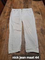 Witte broek nick jean maat 44, Ophalen of Verzenden, Zo goed als nieuw, Maat 42/44 (L), Wit