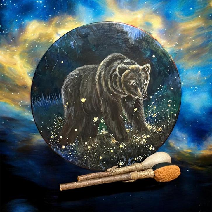 Sjamanendrum Nubische Geit 42 cm, Muziek en Instrumenten, Percussie, Nieuw, Verzenden