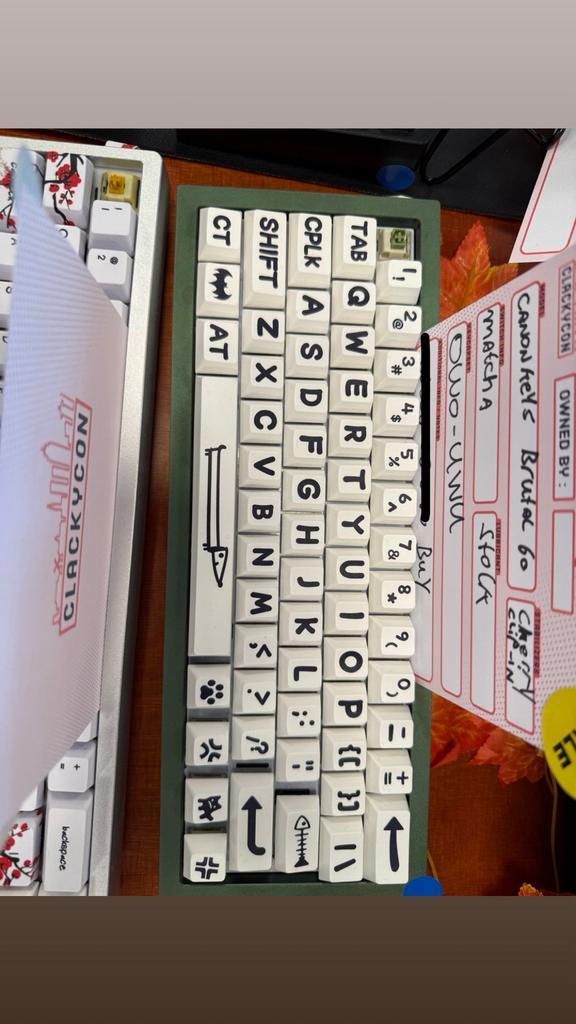 CanonKeys Brutal60 Custom Keyboard – Matcha Green Switches, Computers en Software, Toetsenborden, Zo goed als nieuw, Qwerty, Bedraad