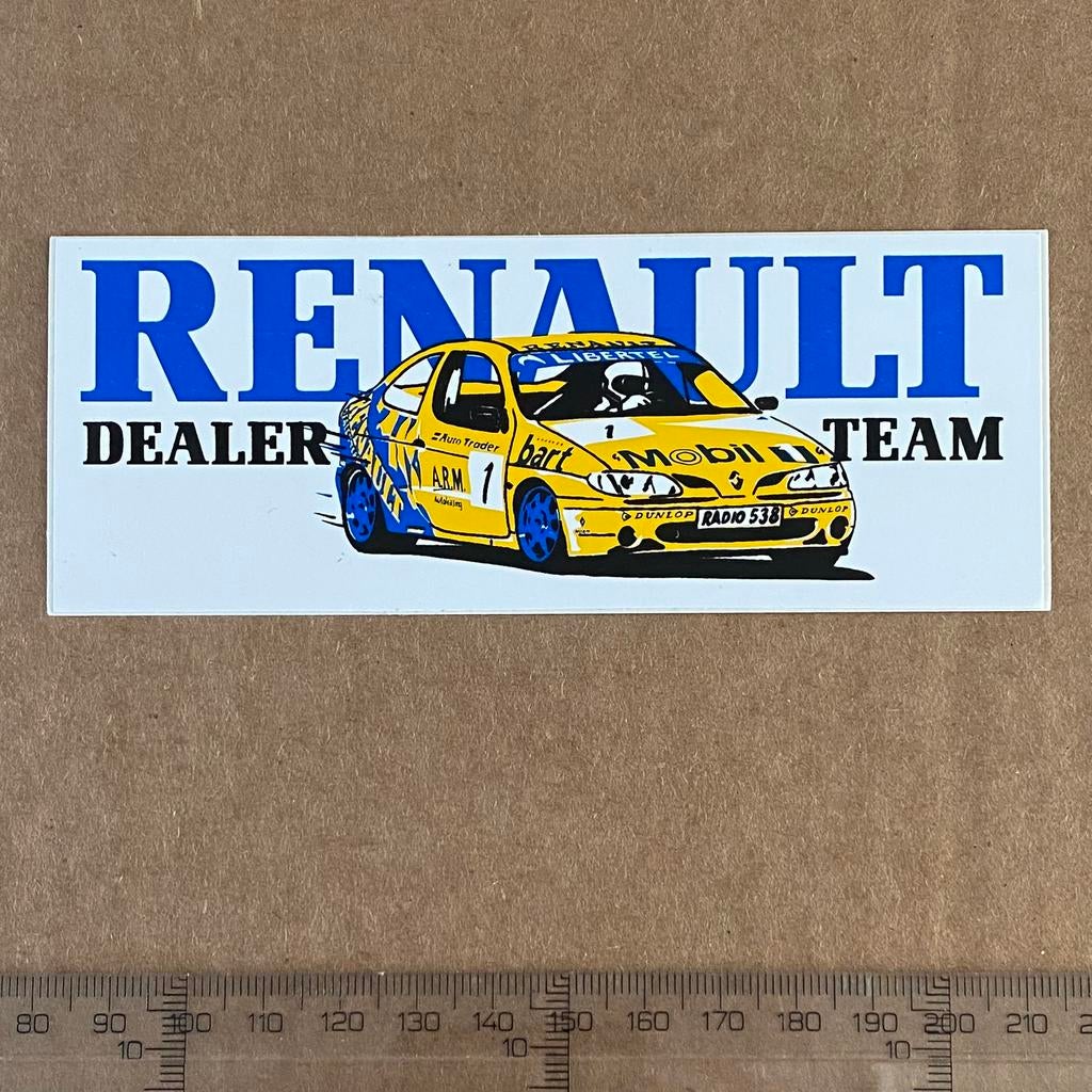 sticker renault dealer team, Verzenden, Zo goed als nieuw, Auto of Motor