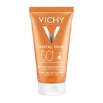 Vichy Capital Soleil Fluweelachtige Gezichtscrème SPF50 50ml, Verzenden, Nieuw, Gehele gezicht, Verzorging