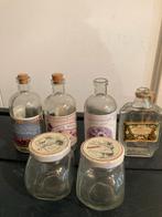 Brocante Flesjes en Potjes Set Decoratie Verzamelobjecten Ch, Antiek en Kunst, Curiosa en Brocante, Ophalen of Verzenden