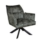 Fauteuil Tino in 3 kleuren. Livinnhome24, Huis en Inrichting, Nieuw, 75 tot 100 cm, Modern, Metaal