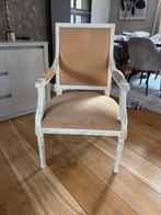 Set van twee  brocante stoelen, Huis en Inrichting, Gebruikt, Twee, Wit, Ophalen of Verzenden