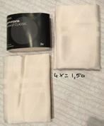 4 damast servetten nw, Ophalen of Verzenden, Nieuw, Wit