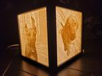 Gepersonaliseerde 3d lamp met persoonlijke foto's, Verzenden, Nieuw, Kunststof, Minder dan 50 cm