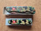 Victorinox Spartan en Forester camouflage met Zwitsers wapen, Ophalen of Verzenden, Landmacht, Overige gebieden, Embleem of Badge