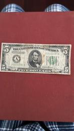 Usa 5 dollars 1934, Postzegels en Munten, Bankbiljetten | Amerika, Ophalen of Verzenden, Noord-Amerika