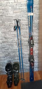 Compleet skischoenen skiës en stokken, Sport en Fitness, Skiën en Langlaufen, Ophalen, Zo goed als nieuw, Schoenen, Atomic