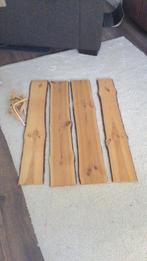 4 schaal deel wandplanken met houten dragers, Ophalen of Verzenden, Zo goed als nieuw