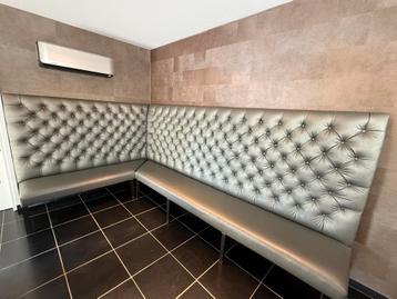 ️ DIEZ Luxe Hoekbank - Zilvergrijs Metallic - 325x190cm beschikbaar voor biedingen
