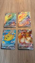 4 V-Max Pokemonkaarten, flying pikachu, drednaw, eevee, alcr, Ophalen of Verzenden, Zo goed als nieuw, Losse kaart