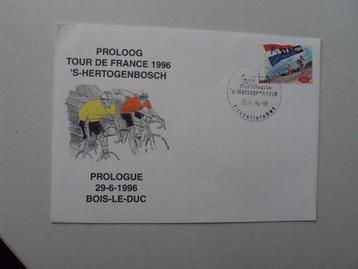 Enveloppe met zegel  Proloog Tour de France 1996 beschikbaar voor biedingen