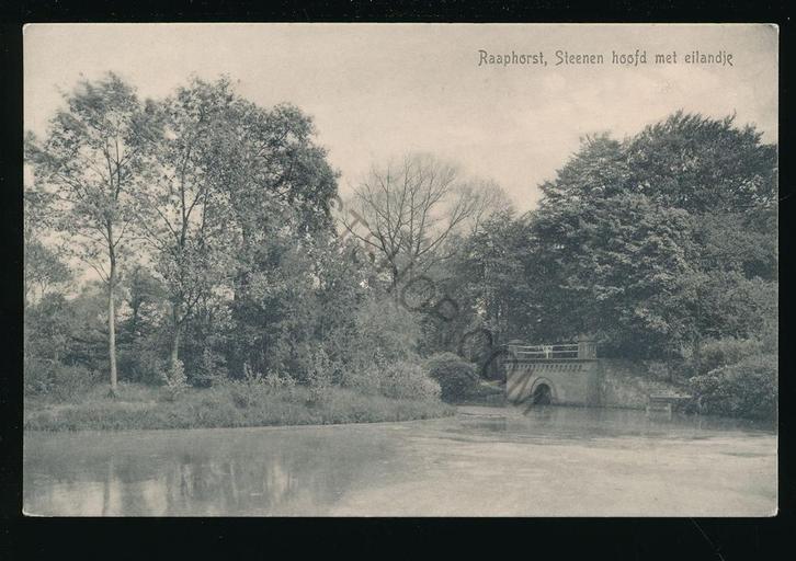 Raaphorst - Steenen hoofd met eilandje [KRST009-2551, Verzamelen, Ansichtkaarten | Nederland, Ongelopen, Zuid-Holland, Voor 1920