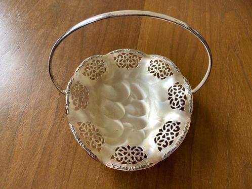 Retro verzilverd bonbon schaaltje, Antiek en Kunst, Curiosa en Brocante, Ophalen of Verzenden