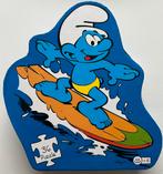 Barbo Toys Smurfen puzzel surfer 36 stukjes (42x 32 cm) ZGAN, Ophalen of Verzenden, 10 tot 50 stukjes, Zo goed als nieuw, 4 tot 6 jaar