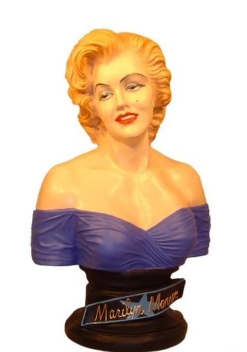 Buste Marilyn Monroe 59 cm - marilyn monroe beeld, Verzamelen, Muziek, Artiesten en Beroemdheden, Nieuw, Ophalen