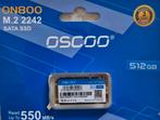 Nieuwe OSCOO ON800 M.2 2242 SATA SSD - 512GB, Computers en Software, Harde schijven, Intern, Verzenden, Nieuw, Laptop
