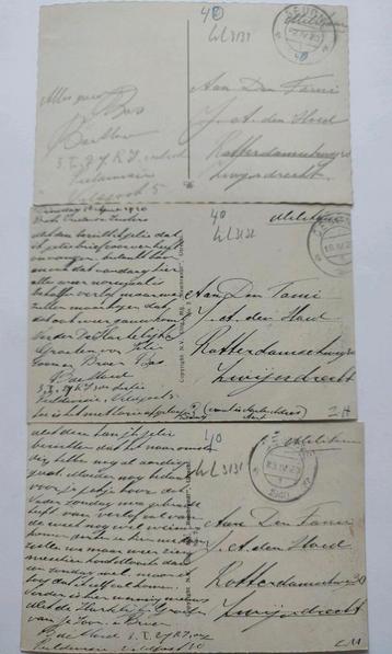 Lot 3x Militair 2 - 23 April 1940 Deurne Zwijndrecht Brabant beschikbaar voor biedingen