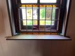 Zeer mooie glas in lood ramen. 2 stuks., Doe-het-zelf en Verbouw, Glas en Ramen, Gebruikt, Minder dan 80 cm, Overige typen, Ophalen of Verzenden