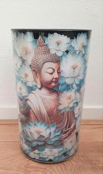 Vaas. Handgemaakt. Decoupage reverse., Overige kleuren, Nieuw, Ophalen of Verzenden, Glas