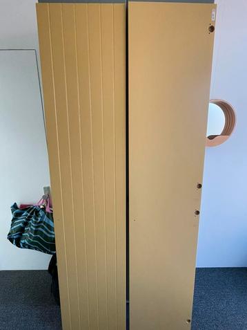 2 x Ikea Pax Risdal deuren - mosterdgeel