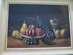 MOOI GESCHILDERD FRUIT OP HOUT 57/42 CM GESIGNEERD, Antiek en Kunst, Ophalen of Verzenden