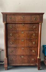 Antieke kast met 6 lades - Goede staat!, Ophalen, Gebruikt, 100 tot 150 cm, Met lade(s)