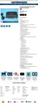 Rockford Fosgate R2-1200X1 Monoblok versterker 1200W RMS, Auto diversen, Autospeakers, Gebruikt, Audio Design, Am Breilingsweg 3, 76709 Kronau, Duitsland