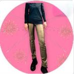 Sosoire merk broek jeans gecoat coating maat m 38 goud broek, Maat 38/40 (M), Nieuw, Ophalen of Verzenden, Lang