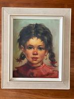 Schilderij portret zigeunermeisje stijl Jeanne Brandsma, Ophalen of Verzenden