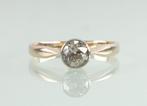 Antieke gouden ring oud slijpsel diamant 0,8 ct, Sieraden, Tassen en Uiterlijk, Antieke sieraden, Ophalen of Verzenden, Goud, Ring