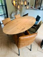 5 kwalitatieve eetkamerstoelen met wieltjes, Overige kleuren, Zo goed als nieuw, Vijf, Zes of meer stoelen, Ophalen