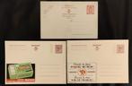 3 briefkaarten uit Belgie met reclame van 1959, Ophalen of Verzenden, Briefkaart