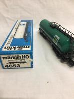 Märklin 4653, 4 assige ketelwagen BP, Ophalen of Verzenden, Wisselstroom, Wagon, Märklin