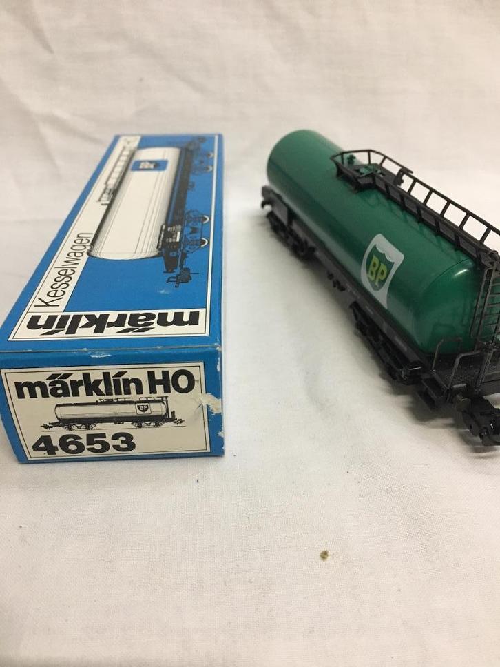 Märklin 4653, 4 assige ketelwagen BP, Hobby en Vrije tijd, Modeltreinen | H0, Wagon, Wisselstroom, Märklin, Ophalen of Verzenden