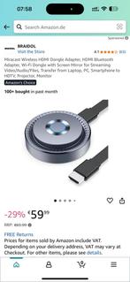 Nieuw in doos,  wireless hdmi dongle adapter, Ophalen of Verzenden, Nieuw, Minder dan 2 meter, HDMI-kabel