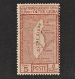 1926 5c OLTRE-GIUBA Italiaanse kolonie-landkaart, Ophalen of Verzenden, Overige landen, Postfris