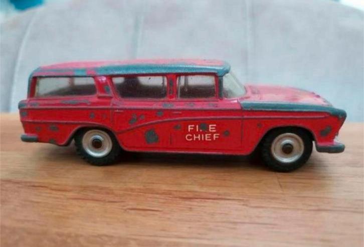 Nash Rambler Canadian Fire Chief van Dinky Toysnr. 257, Hobby en Vrije tijd, Modelauto's | 1:43, Gebruikt, Auto, Dinky Toys, Ophalen of Verzenden