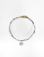 Set boho Ibiza stijl kettingen van metaalgaren zirkoon, Nieuw, Ophalen of Verzenden, Met edelsteen, Steen of Mineraal