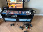 Playstation 2 met 8 spellen, controllers en geheugenkaart, Ophalen of Verzenden, Gebruikt, Met 3 controllers of meer, Met games