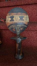 2 houten afrikaanse houten beelden, Antiek en Kunst, Kunst | Beelden en Houtsnijwerken, Ophalen of Verzenden